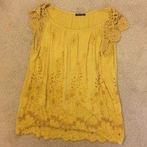 Yellow cotton shirt